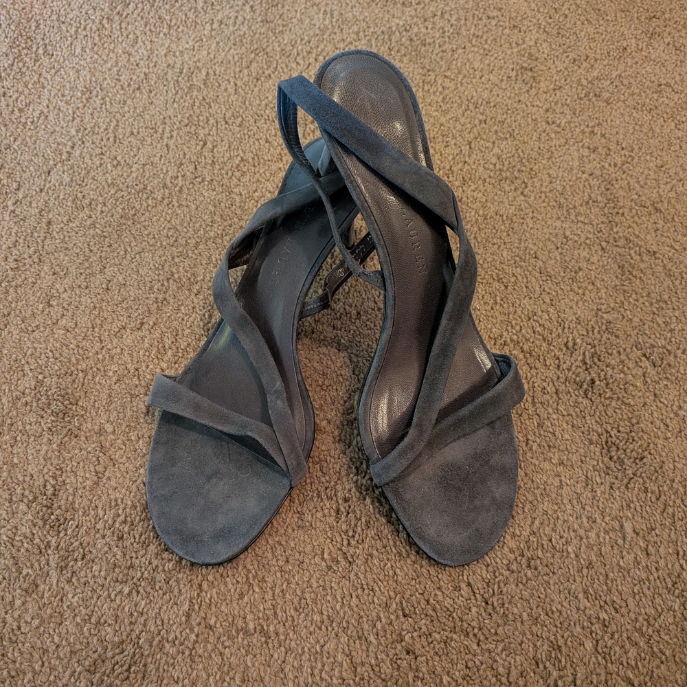 Vintage Ralph Lauren Suede Heels